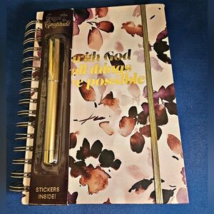 Faith Journal & Pen Gift Set – “With God All Things Are Possible” | New